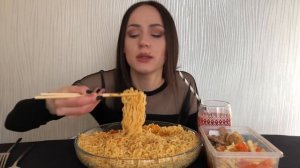 MUKBANG | Сырная лапша | Cheese noodles | Подарочек от подписчицы | Болталка не ASMR