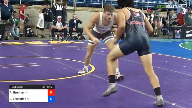 2018 USMC-USAW Cadet & Junior FS Nationals/Junior 160 Consi Of 32 #1 - Austin Brenner (MN) Vs. Jul