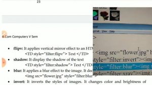 BCom IV Sem Web U2 L5 Filters & Transitions