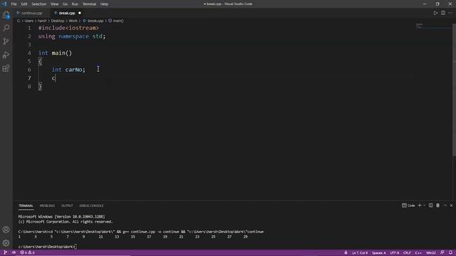 Break And Continue Statement In C++ Programming | C++ Programming Tutorial | SimpliCode