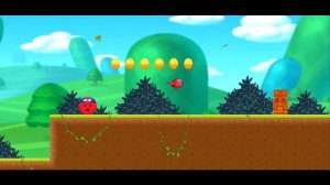Красный шарик СУПЕР ГЕРОЙ НИНДЗЯ прохождение игры, новые приключения РЕД БОЛ часть 1.