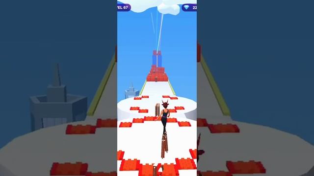 Stair Run Level 67 #gameplay #jetball game Running video game video gamevideo game running balls