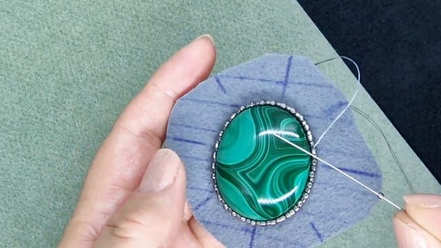 Оплетение кабошона. Мастер Класс для начинающих.