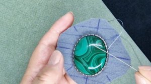 Оплетение кабошона. Мастер Класс для начинающих.