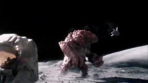 Лунтик и американские астронавты на Луне