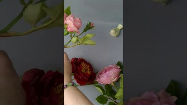 Букет цветов из полимерной глины . "Гретта ". смотреть онлайн