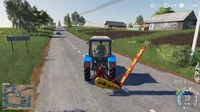 ПОМОГ БАБУШКЕ НАКОСИТЬ ТРАВЫ ДЛЯ КОРОВ! ВЫРУЧИЛ МЕСТНЫЙ ТРАКТОРИСТ! FARMING SIMULATOR 19 смотреть онлайн