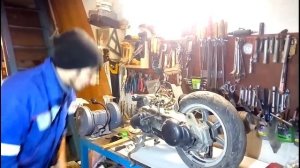 Ремонт моего Suzuki Address 110. Часть 1./ Repair of my scooter Suzuki Address 110