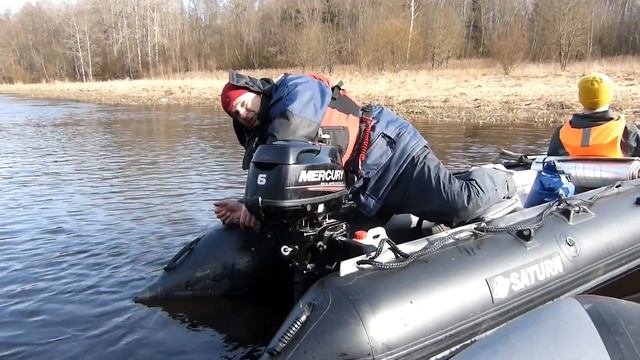 Кабот Сатурн 487 под Tohatsu 9,8 и Mercury 6 смотреть онлайн