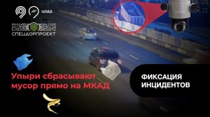 Упыри сбрасывают мусор прямо на МКАД