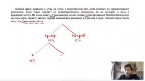 Ковбой Джон попадает в муху на стене с вероятностью