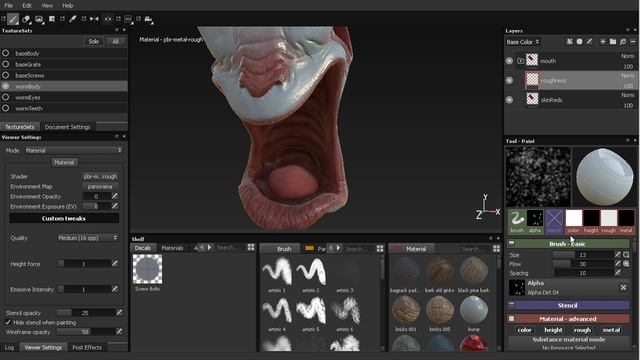 06 Substance Painter. Наносим шероховатость. Уроки на русском