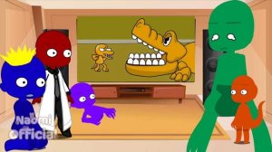 Rainbow Friends React To The Backrooms - Rainbow Friends play Crocodile Dentist II Gacha Club