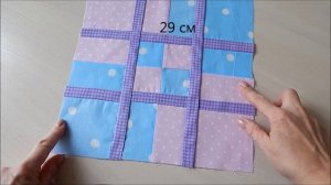 Из квадратов всегда красиво! Исчезающий квадрат лоскутный блок. Patchwork block.