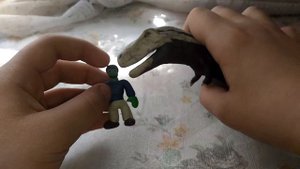 Тираннозавр из Dinosaur Revolution слегка улучшенный из пластилина