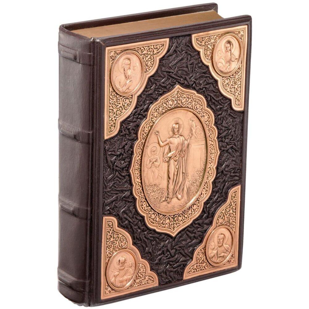 Православная книга “Библия” в кожаном переплете