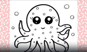 Как нарисовать Осьминожика детям