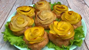 Картофельные розы в духовке, простой рецепт запечённого картофеля для праздничного стола