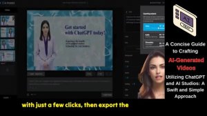A Concise Guide to Crafting AI-Generated Videos Utilizing ChatGPT and AI Studios: A Swift and Simpl
