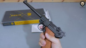 Макет пистолета Люгера D7/M-1144 Parabellum P 08 (ММГ, Парабеллум) видео обзор 4k