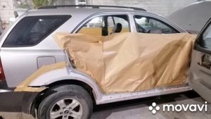 Kia Sorento Замена Рем. Вставок Арок и Порогов + покраска!