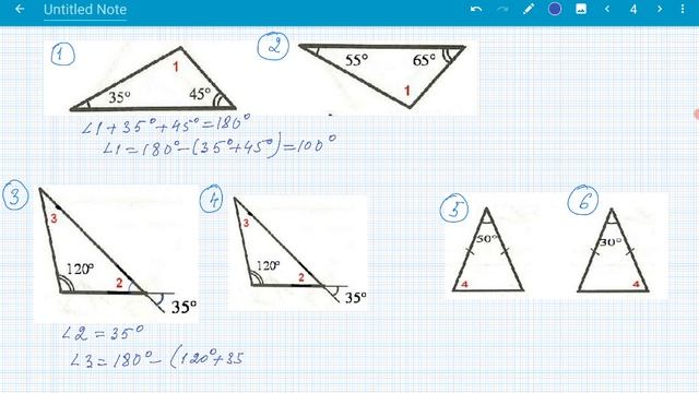 Үшбұрыштың бұрыштарының қосындысы. Үшбұрыштың сыртқы бұрышы. 7 сынып. Геометрия смотреть онлайн