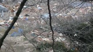 Шокирующее видео цунами в Японии - 1 часть