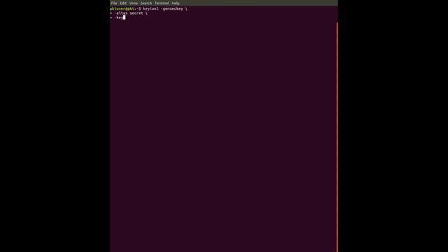 Generate secret key with java keytool смотреть онлайн