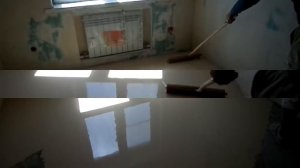 РАСХОД наливного ПОЛА на Комнату 11 м2 КАК залить НАЛИВНОЙ пол наливной пол ВИДЕО