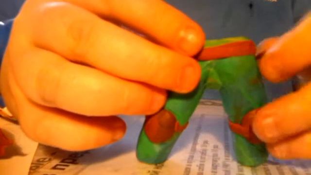 Как сделать человечка из пластилина 1серия