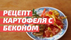 Картофель с беконом под соусом с прованскими травами