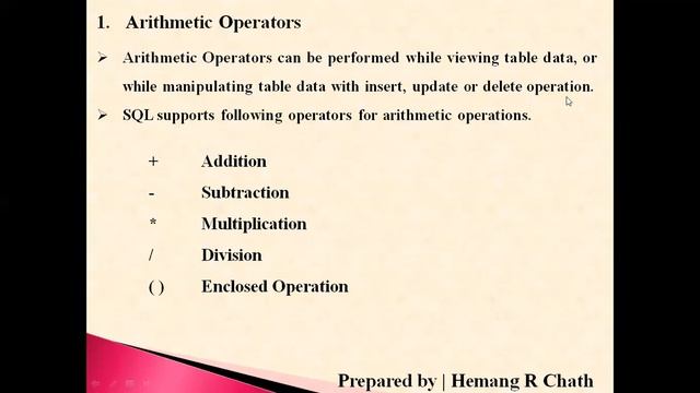 Dual Table | Arithmetic Operator | Relational Operator #SQL