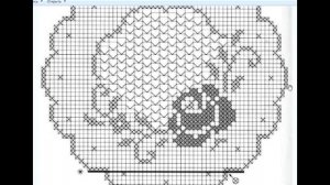 Круглая Филейная салфетка крючком (11 часть)