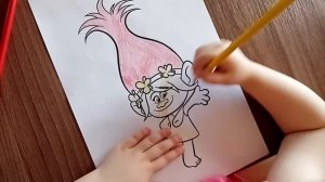 Тролли Раскраска Челлендж от Микадо