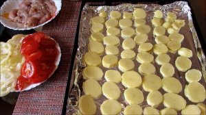 Курица с кабачками в духовке