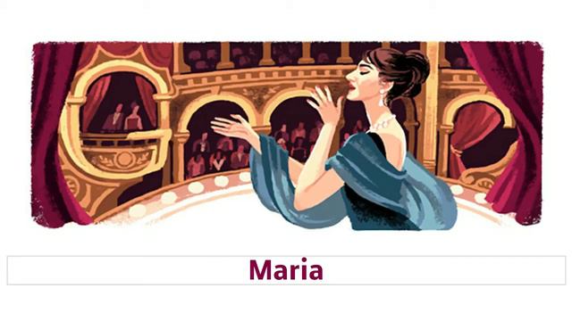 Maria Callas - Мария Каллас (Google Doodle)
