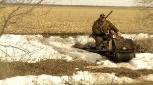 Мотобуксировщик Алабай, применим и для охоты