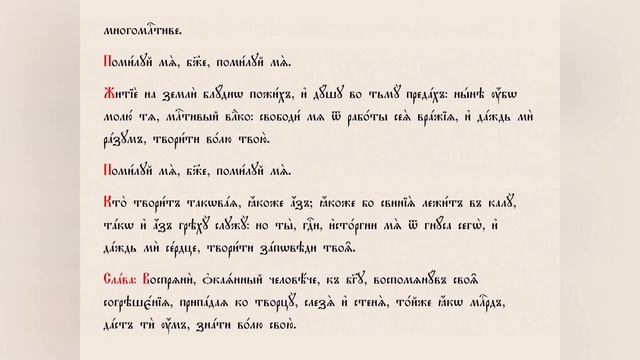 КАНОН ПОКАЯННЫЙ. Молитвы с подстрочником на церковно-славянском языке. Читает СВЕТЛАНА КОПЫЛОВА