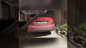 Спойлер на W204 установка