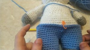 МК по вязанию штанишек крючком для игрушек, реборн кукол и детей