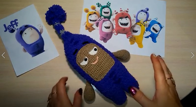 Игрушка Чуддик "Оддбодик" Oddbods. Вязание крючком.