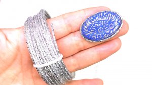 Новая оправа из проволоки для старой броши. Ссылка для покупки проволоки.