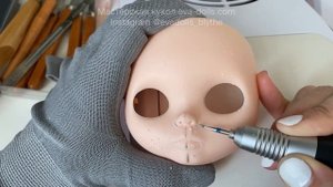 Блайз кастом. Пилю носик кукле Блайз