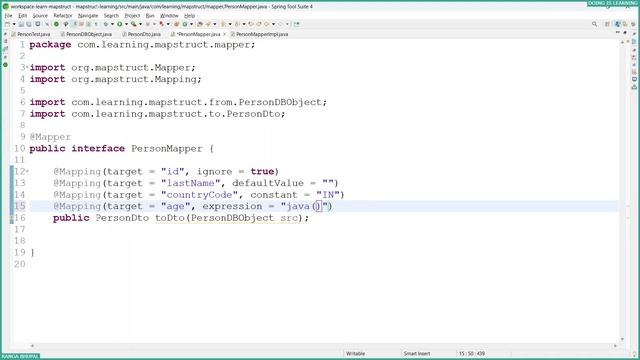 017 - Learning Mapstract - Ignore, Default Value, Constant, Expression mapping смотреть онлайн