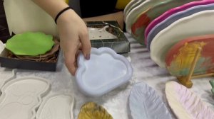 Оригинальные подарки к новому году. Изделия из гипса.Гипсовые подносы и подставки. Гипсофилы.Рукоде