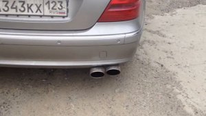Выхлоп на w211 E500 4matic от 6.3 AMG