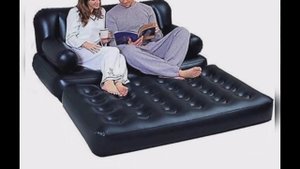 Air Sofa 5 in 1  |  3 Seater Size Sofa | Air Folding Bed Comfortable Camping with Electric Pump