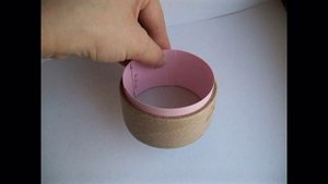 Простая шкатулка из бобины от скотча