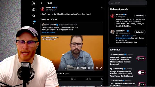 WHITE LIBERALS get WEIRD, Jared and CROWDER Fight BREAK NDA, TATE fireblood, Destiny vs Peterson