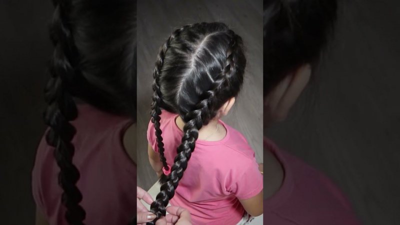 Как сделать две косички | Two easy and simple braids | #цветочкам